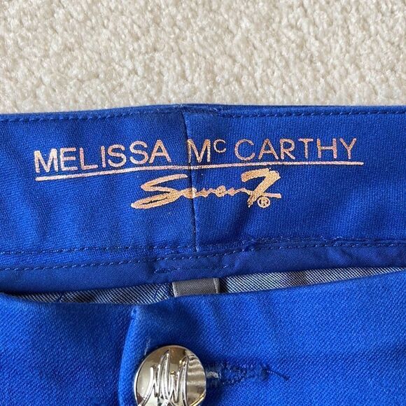 Melissa McCarthy Blue Pencil Dress Pants Size 22W - Picture 7 of 17
